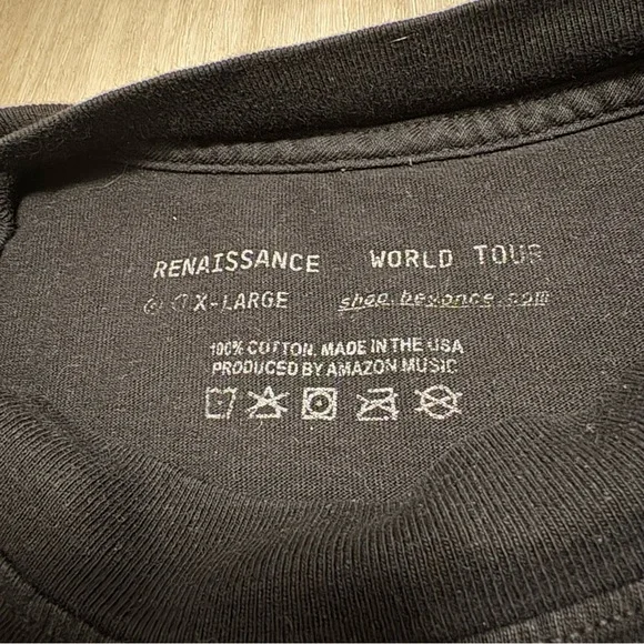 Beyonce Renaissance World Tour 2023 Graphic T-Shirt Official Merch Black Size XL - Picture 5 of 7